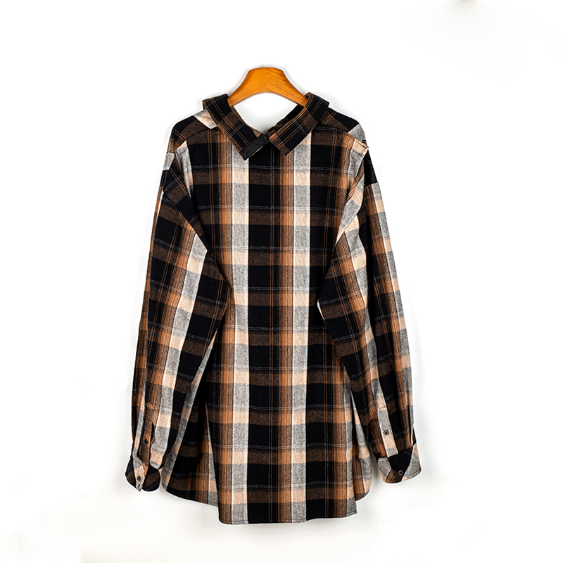 Plaid Shirt with Button Closure for Assisted Dressing and Care