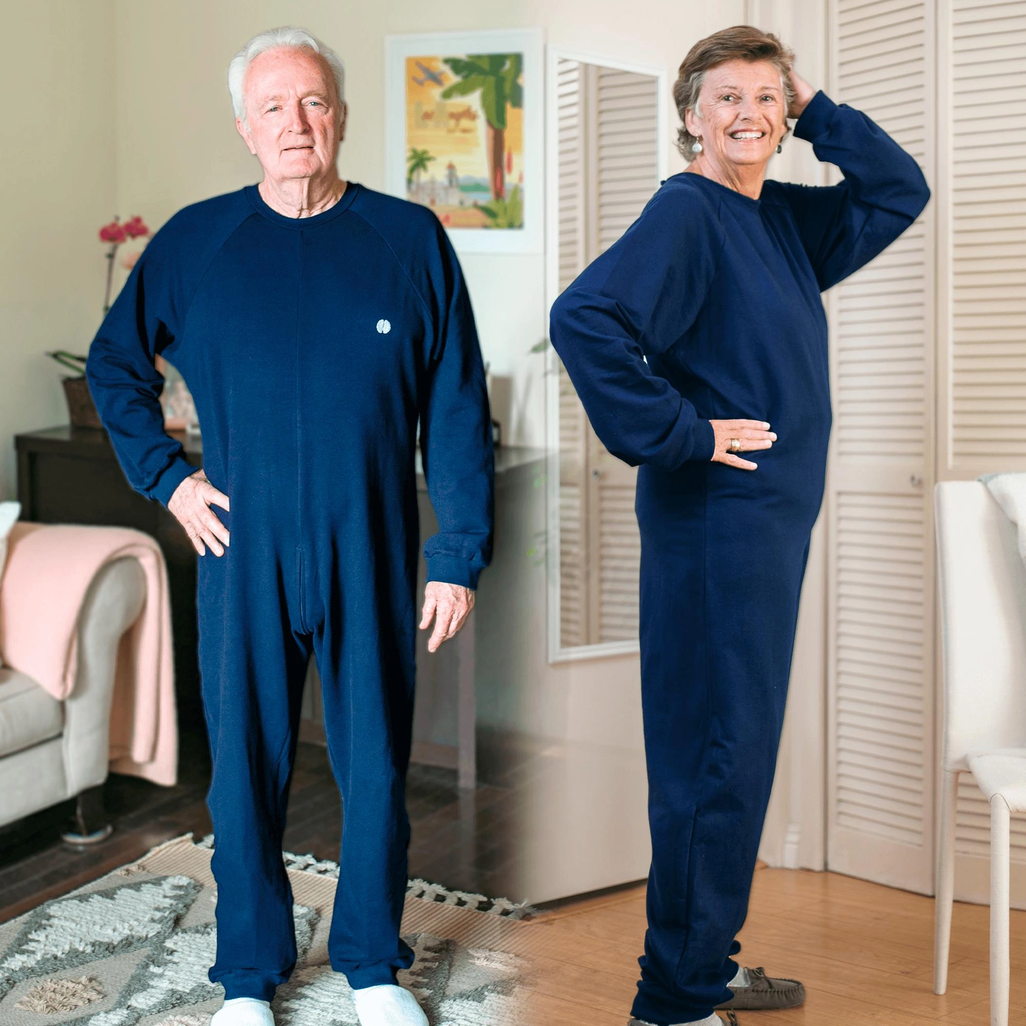 Adaptive one-piece sleepwear