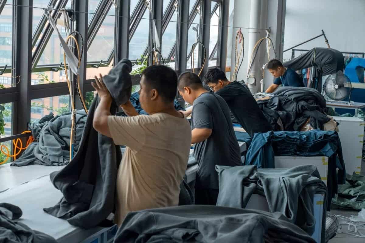 Small batch clothing manufacturs facility with quality control setup
