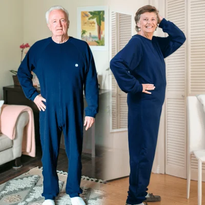 Adaptive one-piece sleepwear